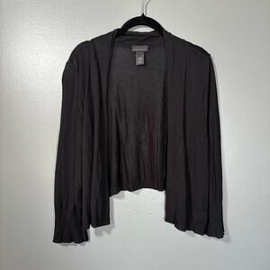 Lane Bryant Black Cropped Shrug Cardigan Sweater - 22/24 - Women's Plus Size